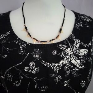 Croft & Barrow Sleeveless Top M Black and White